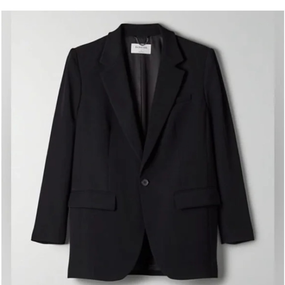 Aritzia Babaton Agency Wool Black blazer